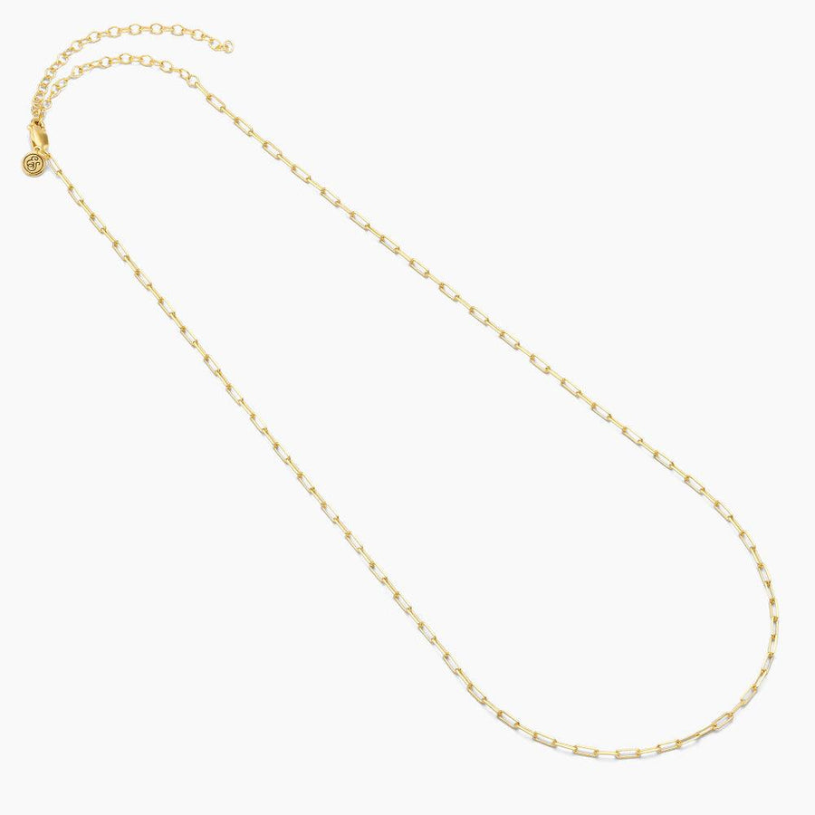 14k paperclip chain necklace 