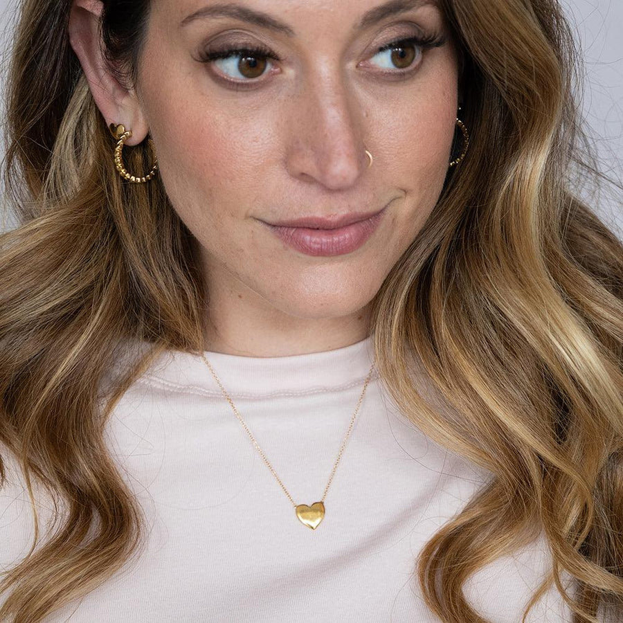 Full Heart Chain Necklace