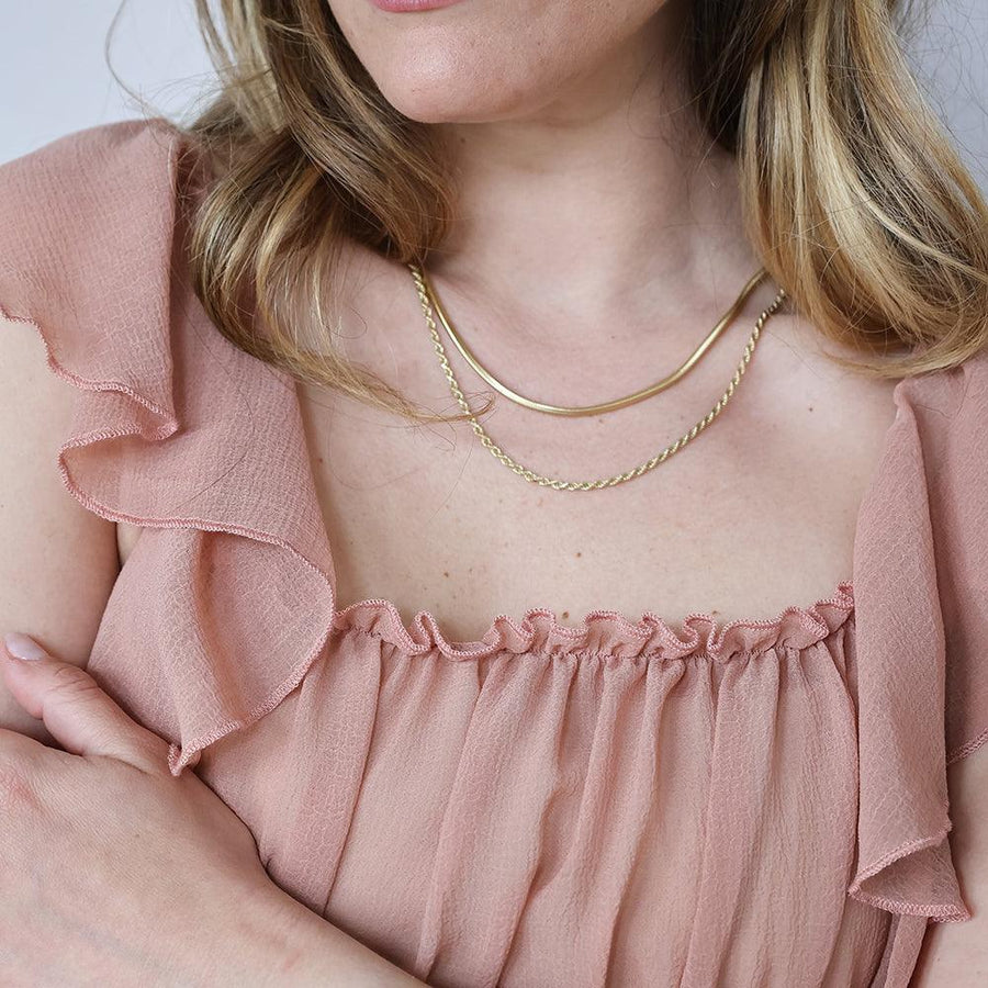Twisted Rope Chain Necklace