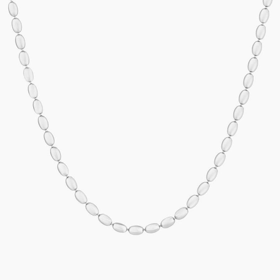 Luxe Oval Bead Chain Necklace - Ella Stein 