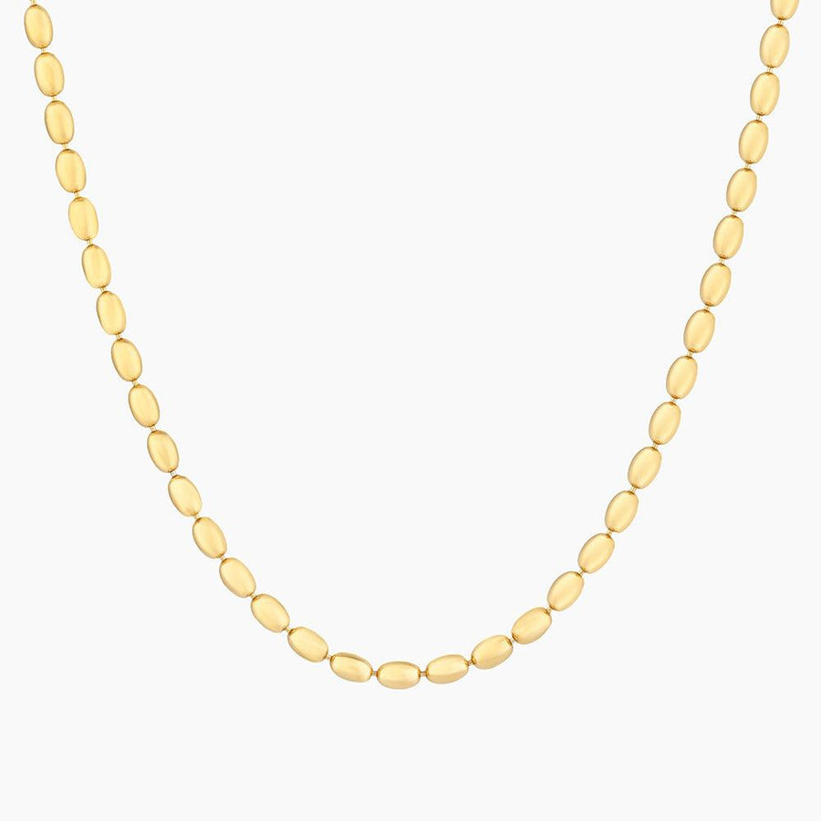 Luxe Oval Bead Chain Necklace