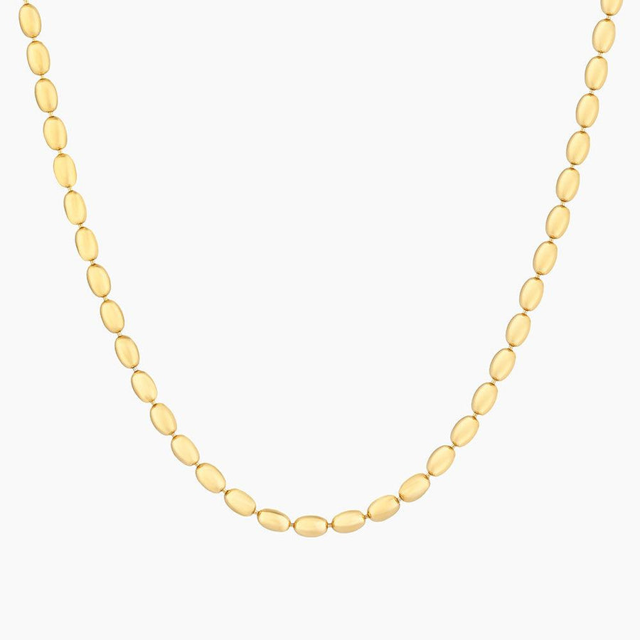 Luxe Oval Bead Chain Necklace - Ella Stein 