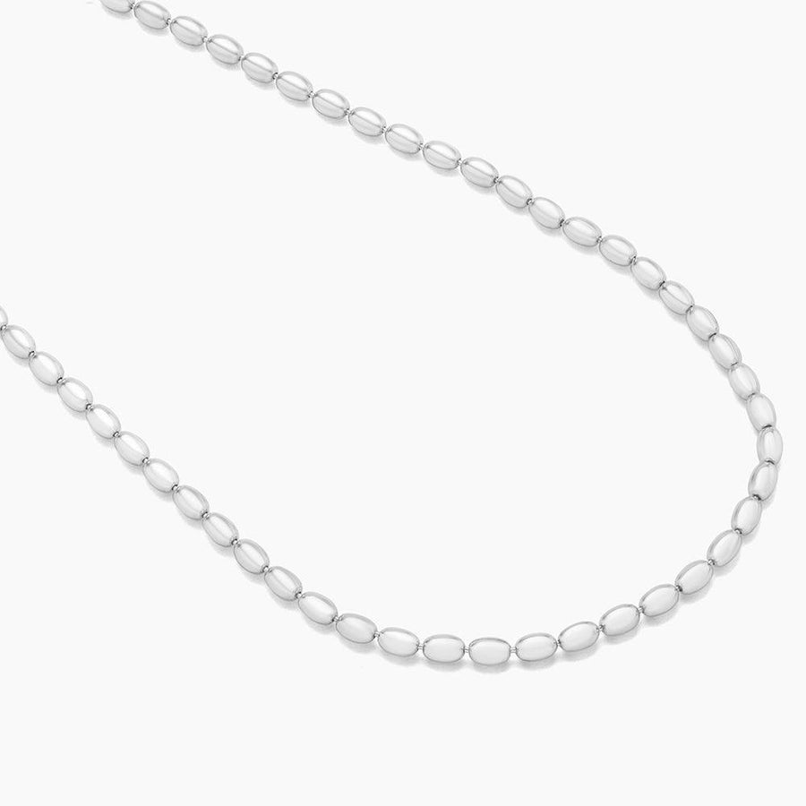 Luxe Oval Bead Chain Necklace