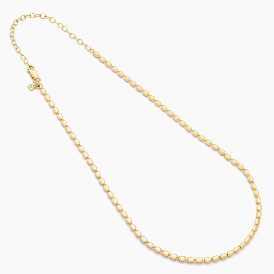 14k gold bead chain necklace