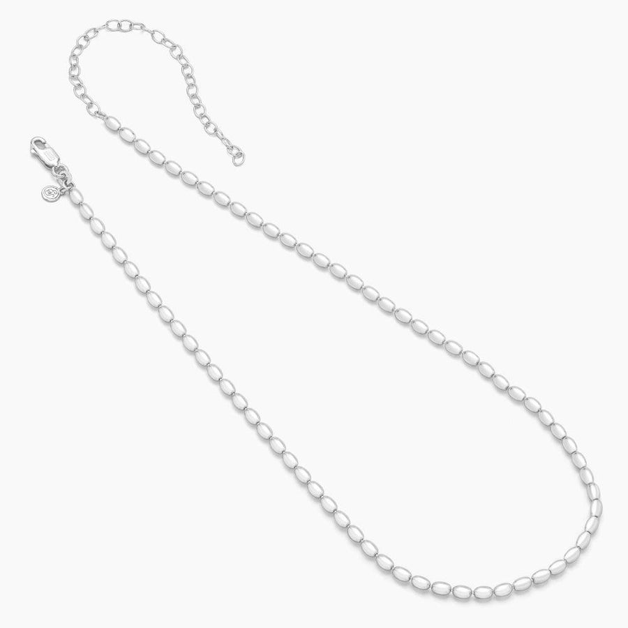 Luxe Oval Bead Chain Necklace - Ella Stein 