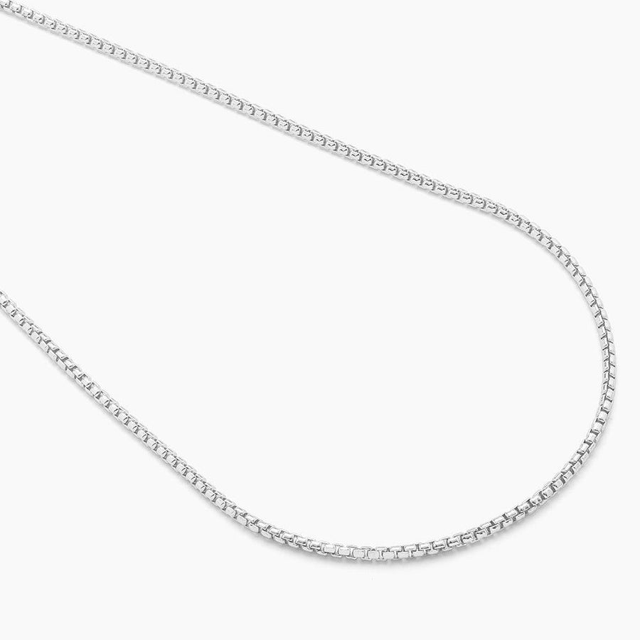 sterling silver box chain necklace