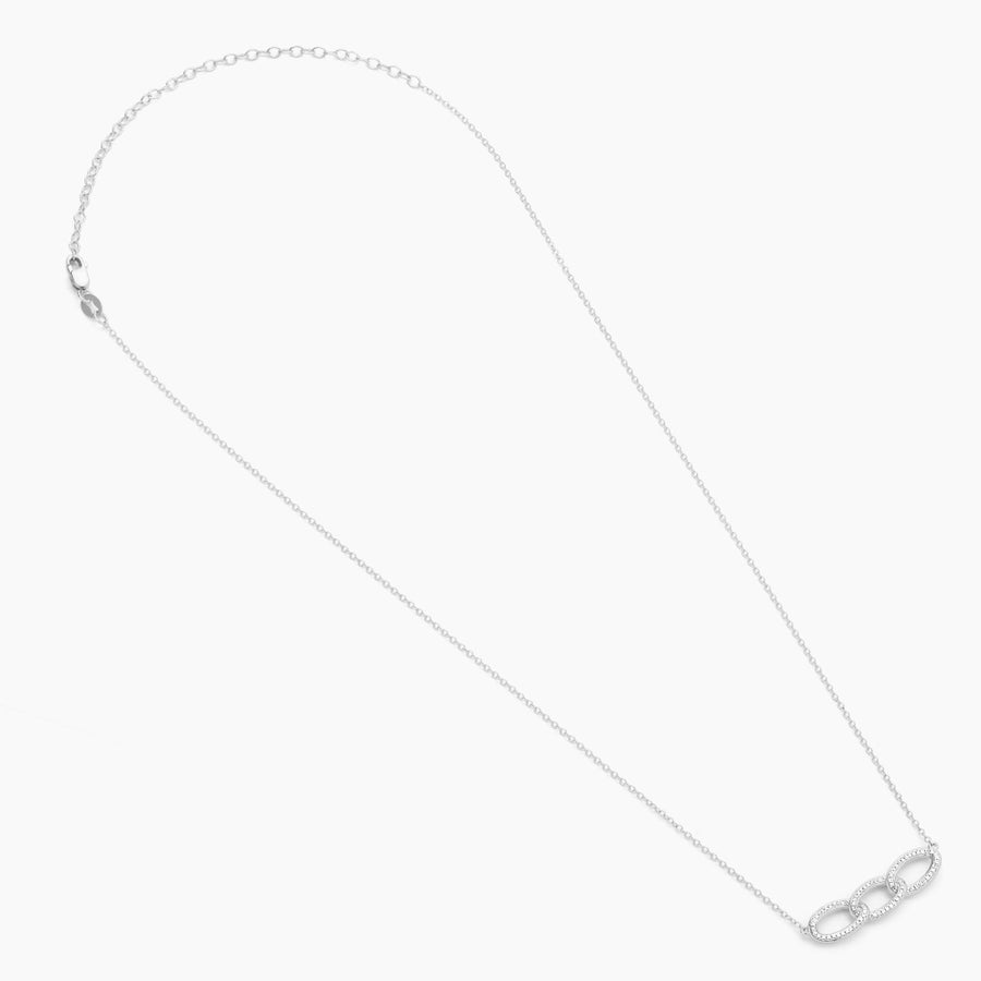 Triple Link Pendant Necklace