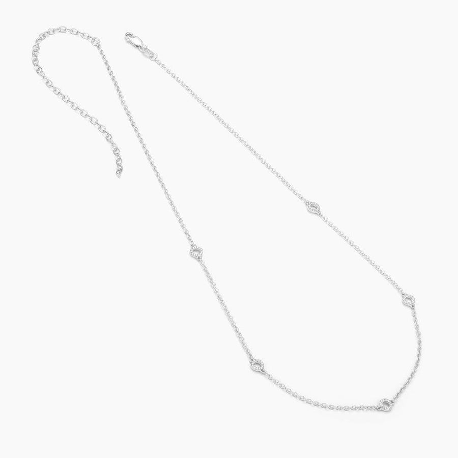  Circle Station Diamond Chain Necklace