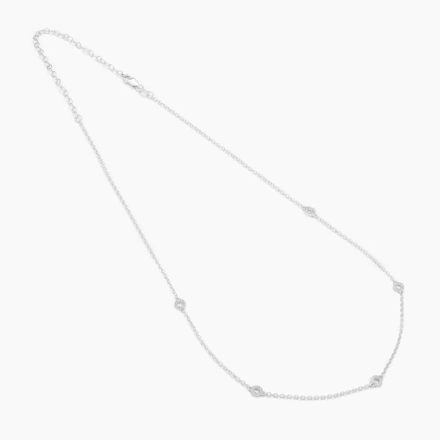  Circle Station Diamond Chain Necklace