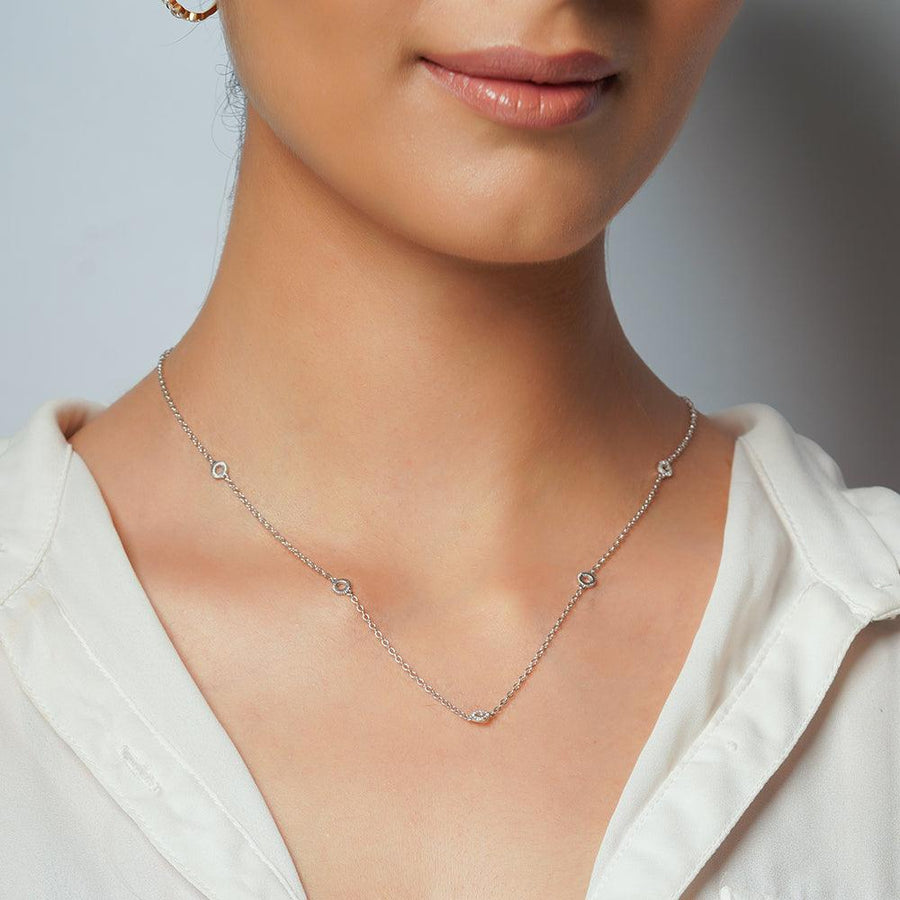 Circle Station Chain Necklace