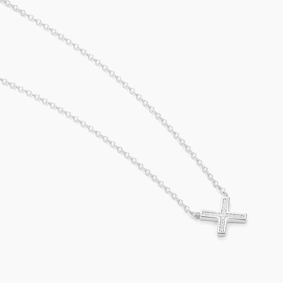 Diamond X Charm Pendant Necklace