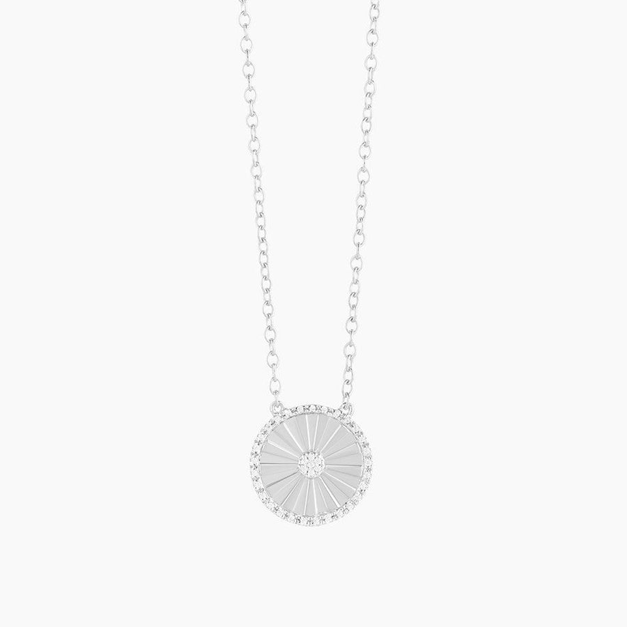 Circleburst Diamond Pendant Necklace