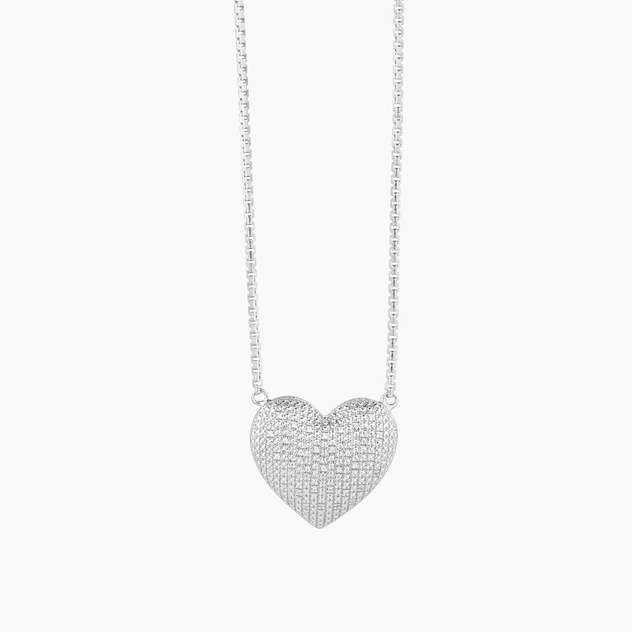 Diamond Heart Love Pendant Necklace