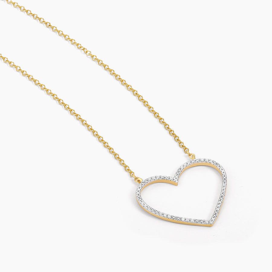 Silver Linings Pendant Heart Necklace