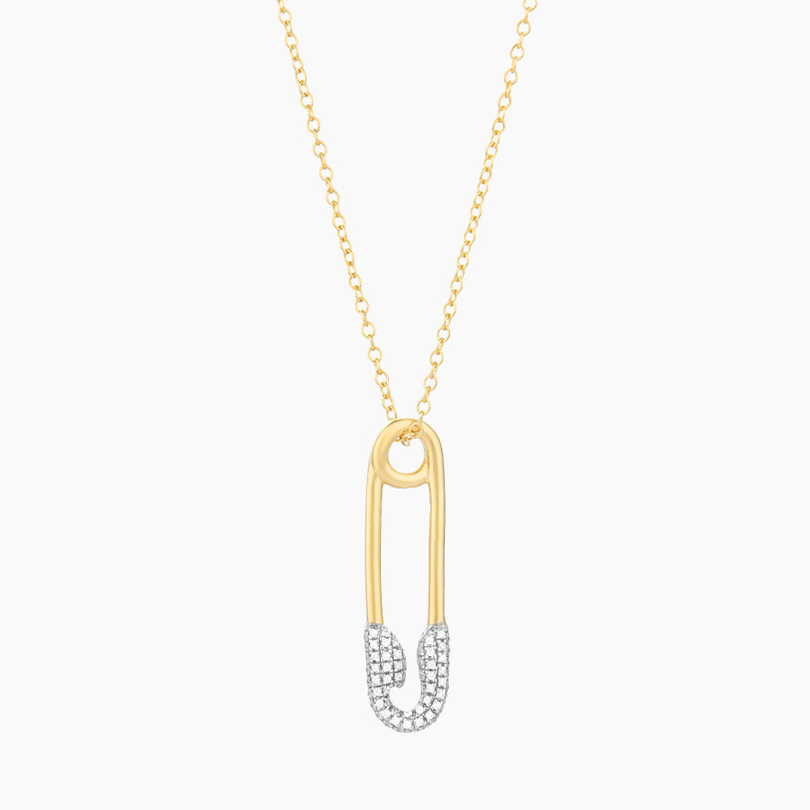 Safety Pin Pendant Necklace