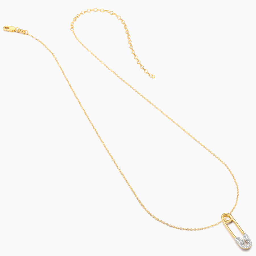 Safety Pin Pendant Necklace
