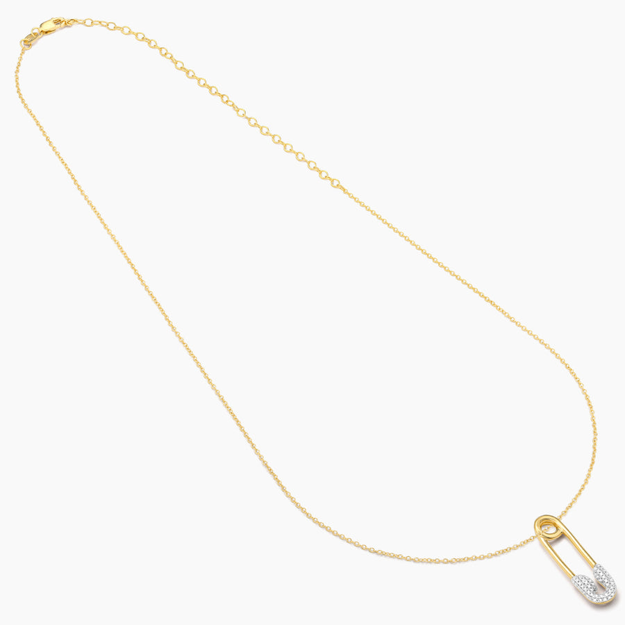 Safety Pin Pendant Necklace