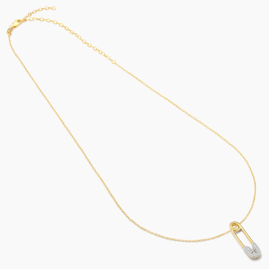 Safety Pin Pendant Necklace