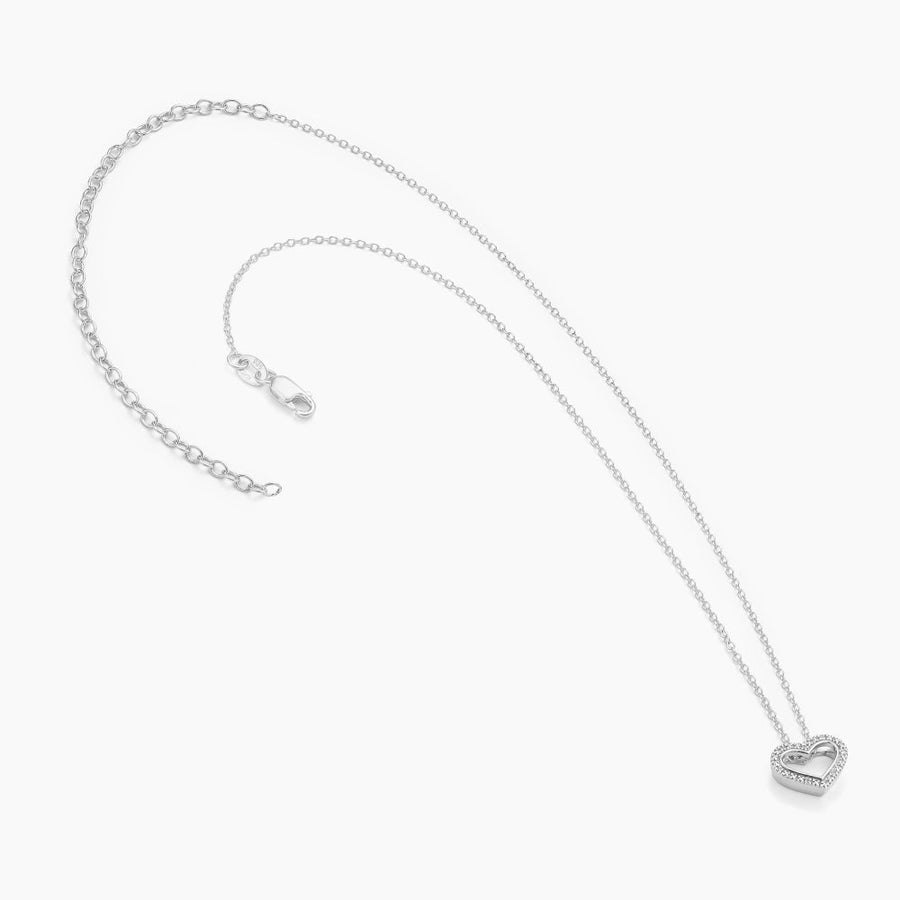 Diamond Studded Heart Pendant Necklace