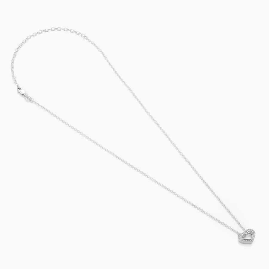 Diamond Studded Heart Pendant Necklace