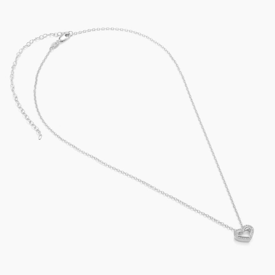 Diamond Studded Heart Pendant Necklace