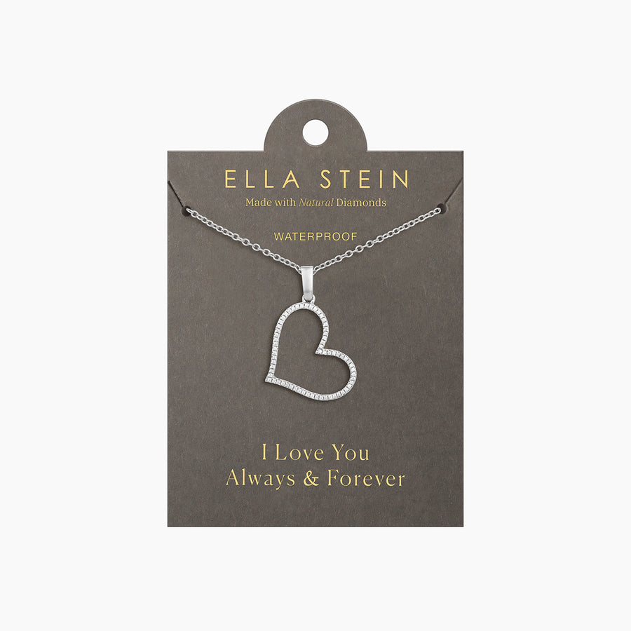 Waterproof Genuine Heart Pendant Necklace