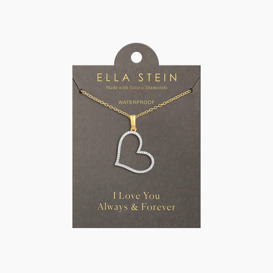 Waterproof Genuine Heart Pendant Necklace