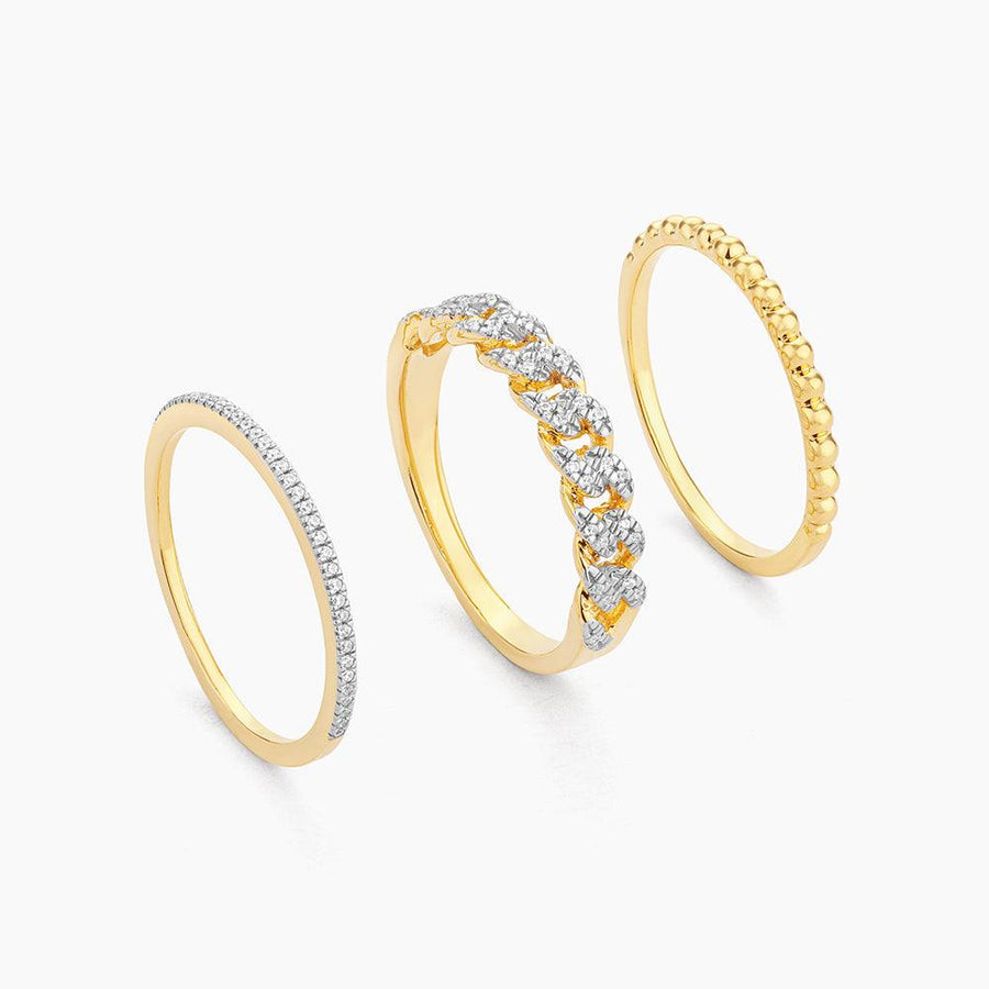The Space Between Cuban Stackable Ring - Ella Stein 
