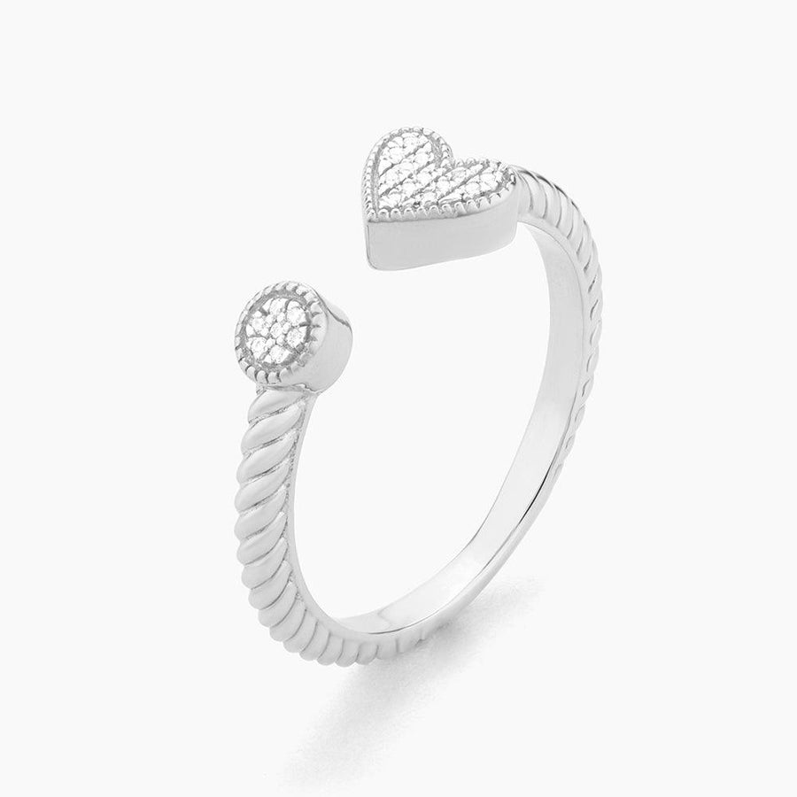 Buy Diamond Heart Stopper Statement Ring Online | Best Gift for Her | Winter Collection 2023 | Ella Stein Sterling Silver / 4