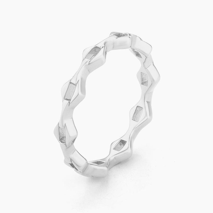 Pointed Link Stackable Ring