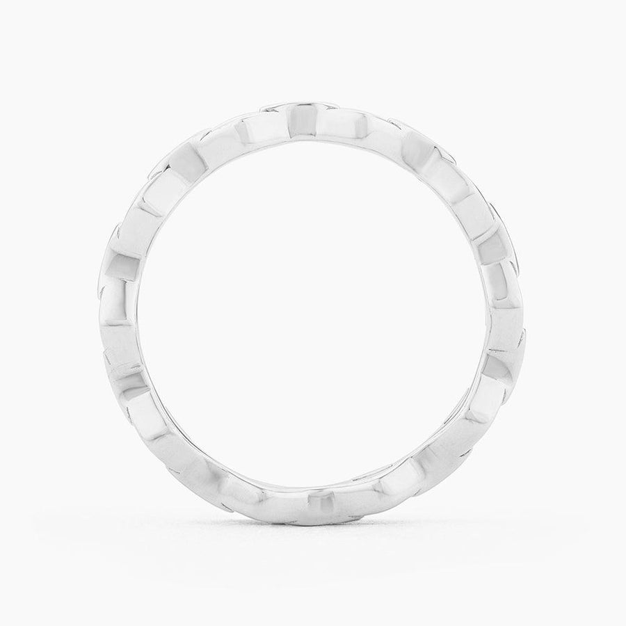 Pointed Link Stackable Ring