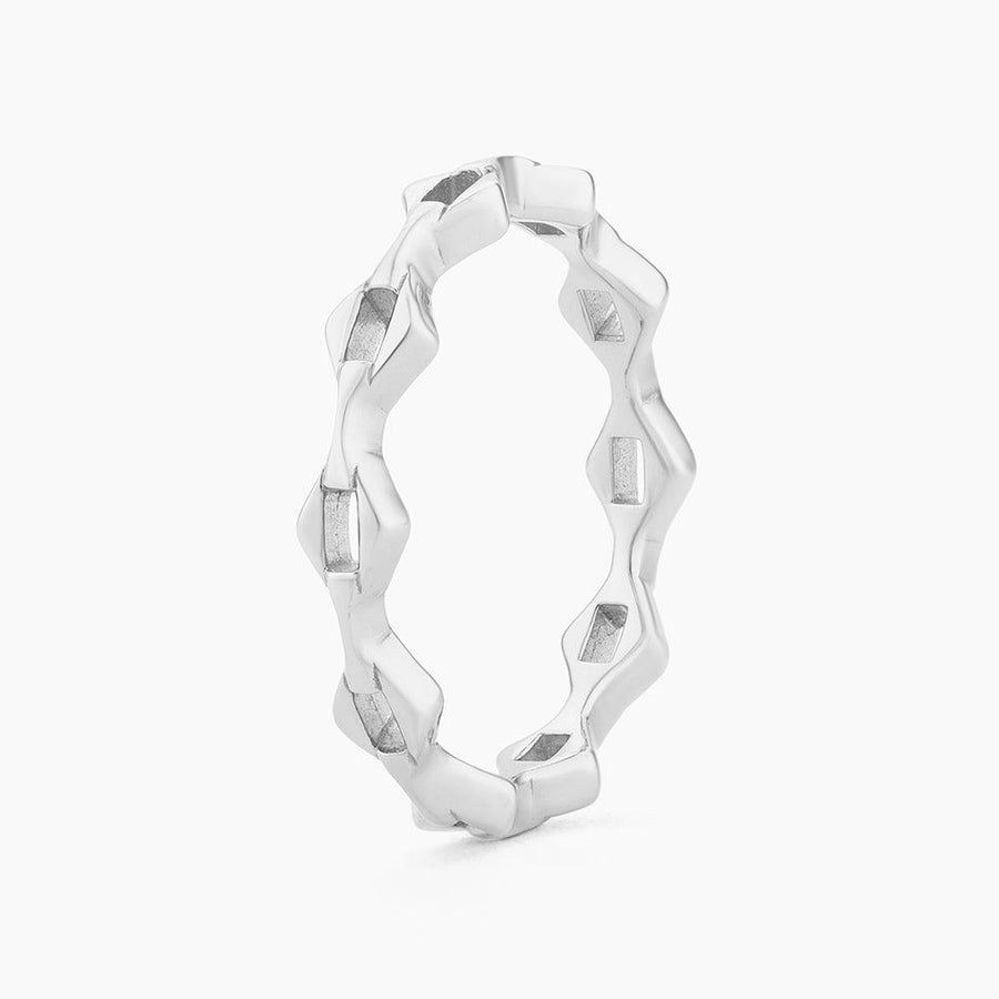 Pointed Link Stackable Ring