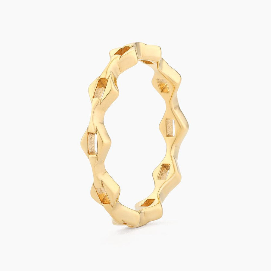 Pointed Link Stackable Ring
