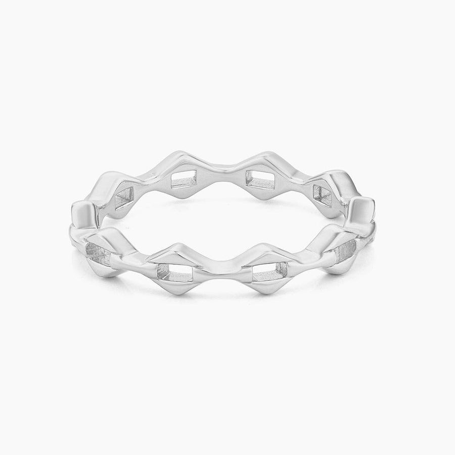 Pointed Link Stackable Ring