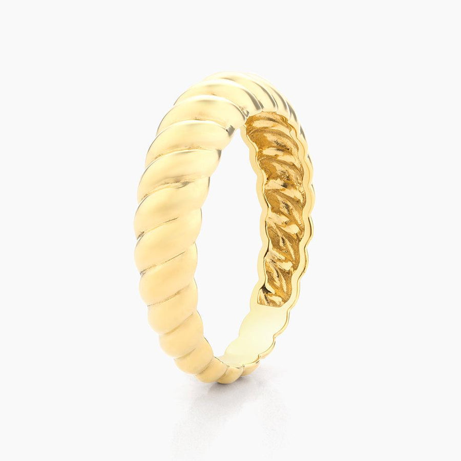 14k gold rope ring