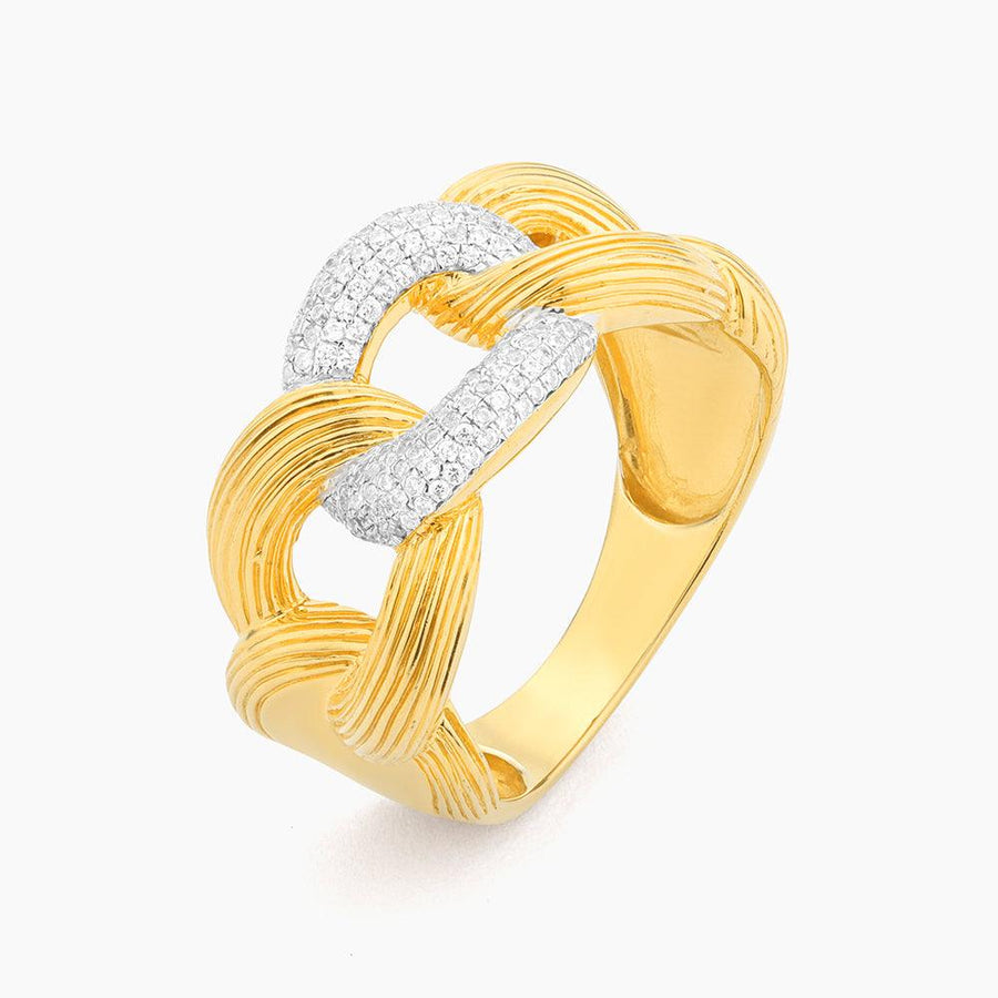 Love Knot Cuban Link Statement Ring - Ella Stein 