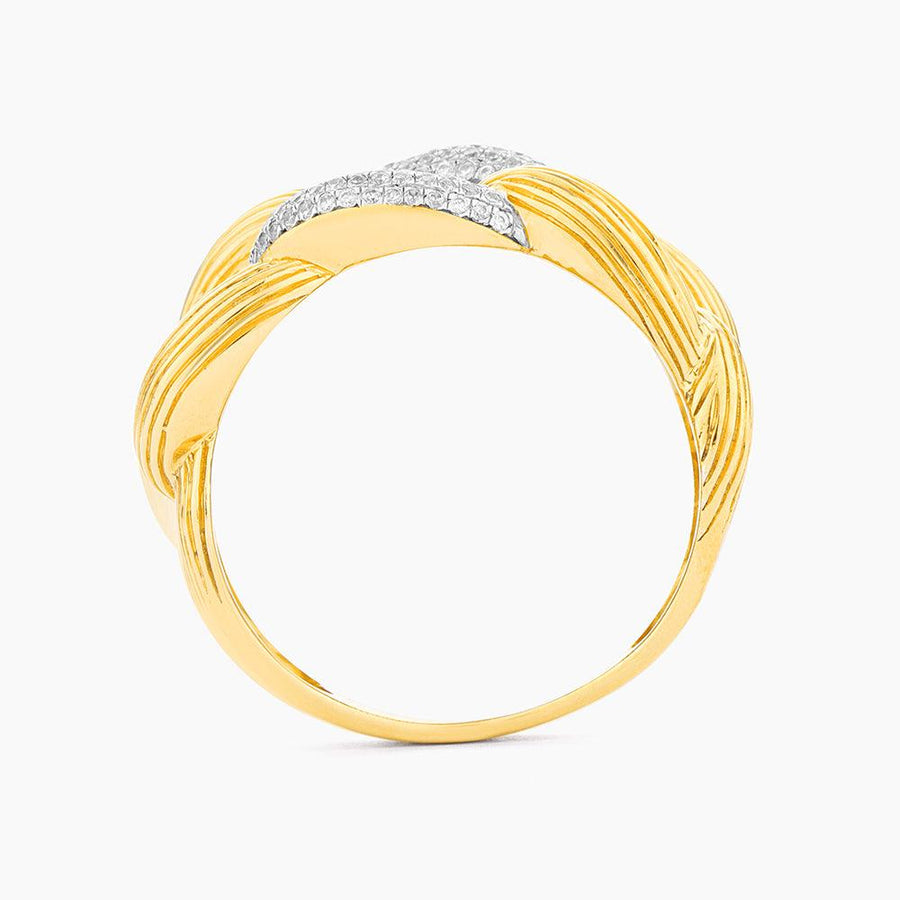 Love Knot Cuban Link Statement Ring - Ella Stein 