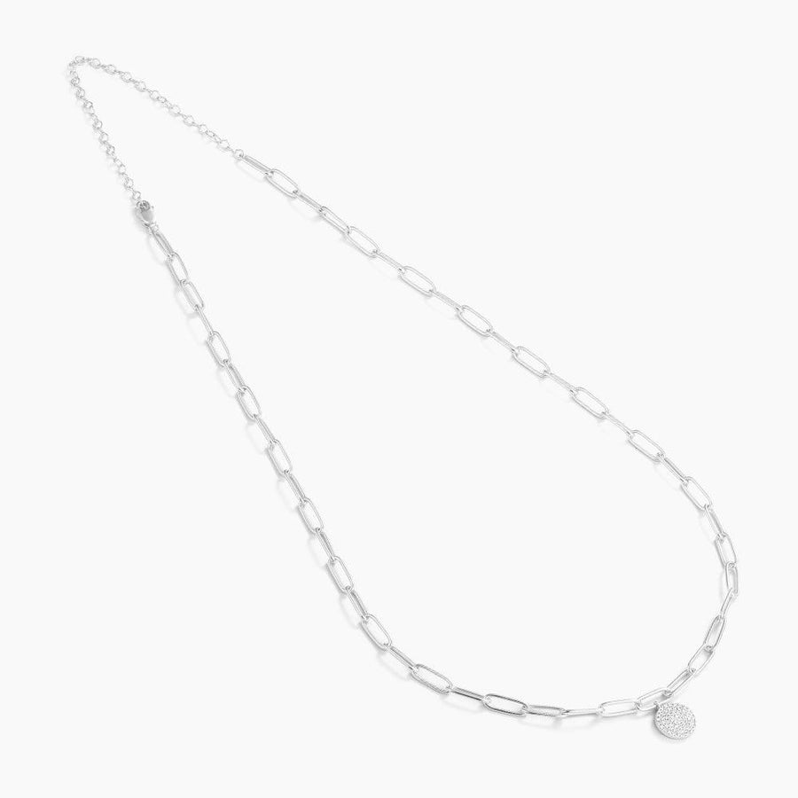  Diamond Round Pendant Necklace 