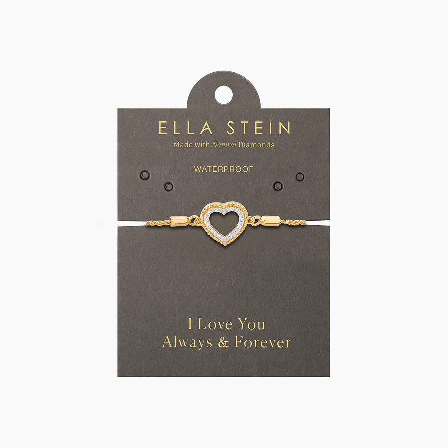 Waterproof Beaded Heart Bolo Bracelet