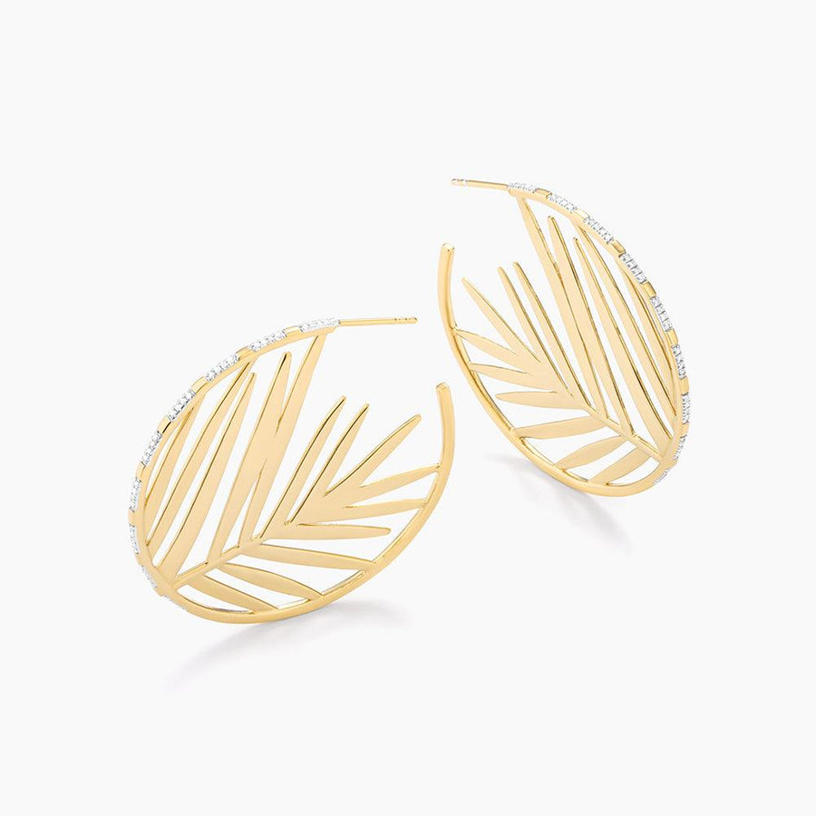 Palm Tree Hoop Earrings