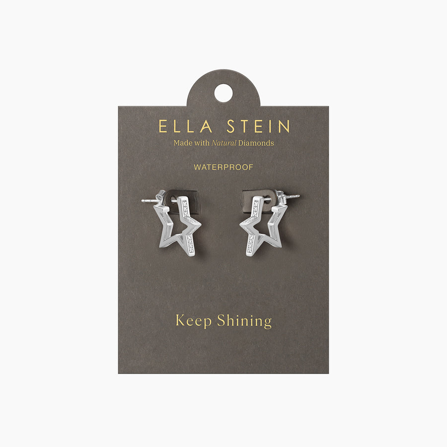 Waterproof I See Stars Hoop Earrings