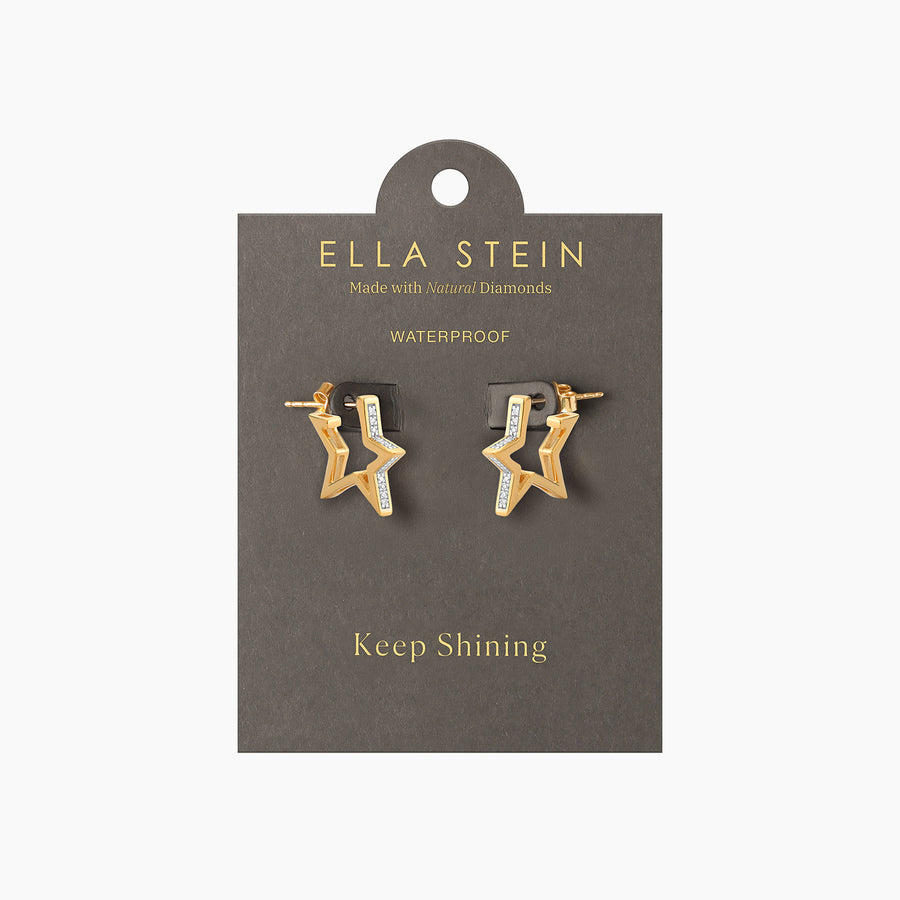 Waterproof I See Stars Hoop Earrings