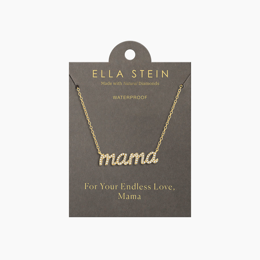 Waterproof Love You Mama Pendant Necklace