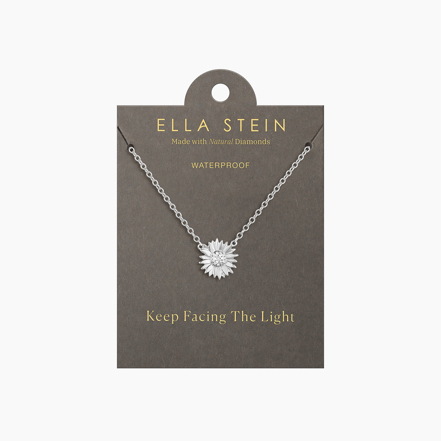 Waterproof Sunflower Pendant Necklace