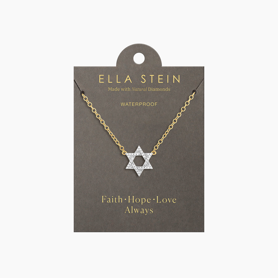 Waterproof Star of David Pendant Necklace