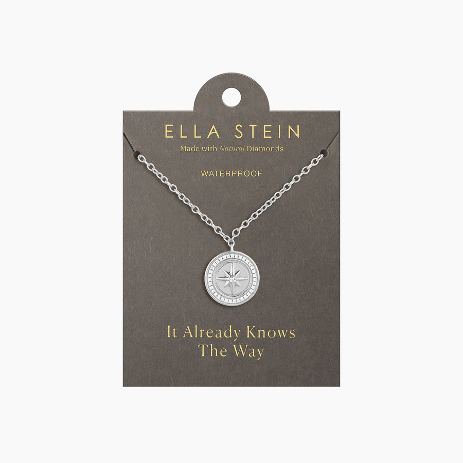 Waterproof Your Own Path Compass Pendant Necklace
