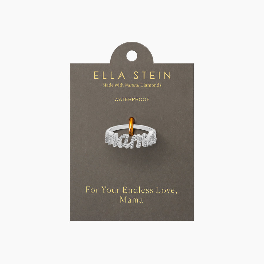 Waterproof  Love You Mama Statement Ring