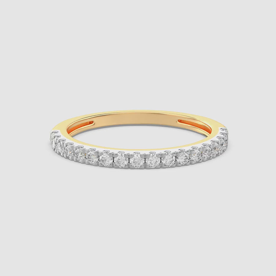 Lab-Grown  Golden Harmony Eternity Ring