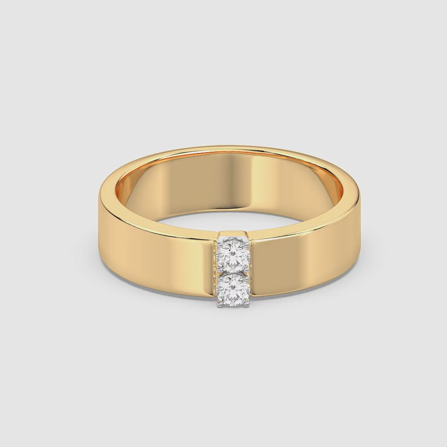 Lab-Grown Duo Band Ring