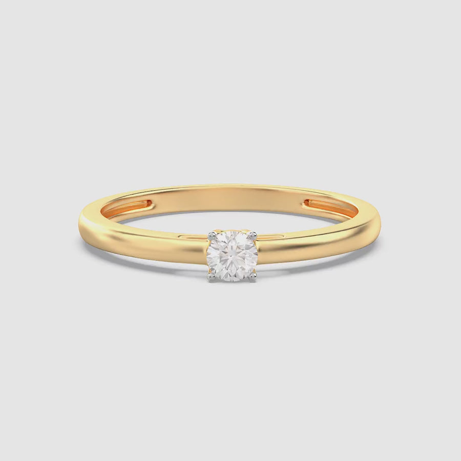 Lab-Grown 0.13 Ct Signature Solo Ring
